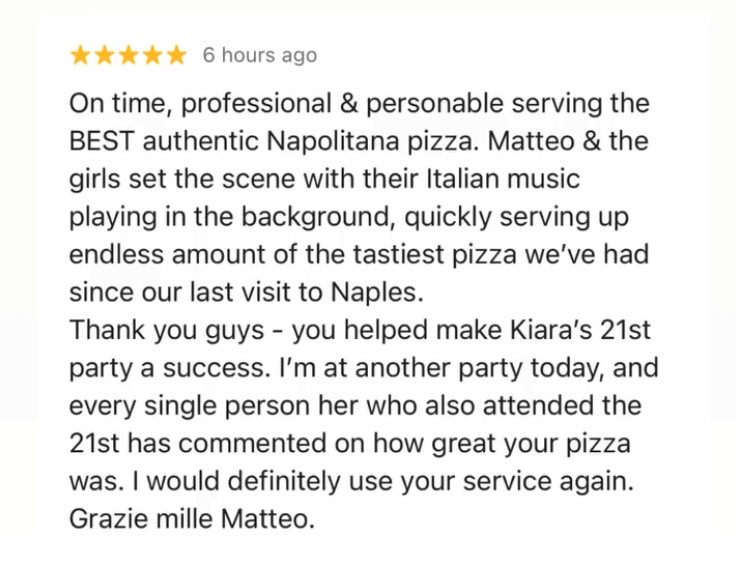 Recensione di un cliente Antimo Pizza Chef 2